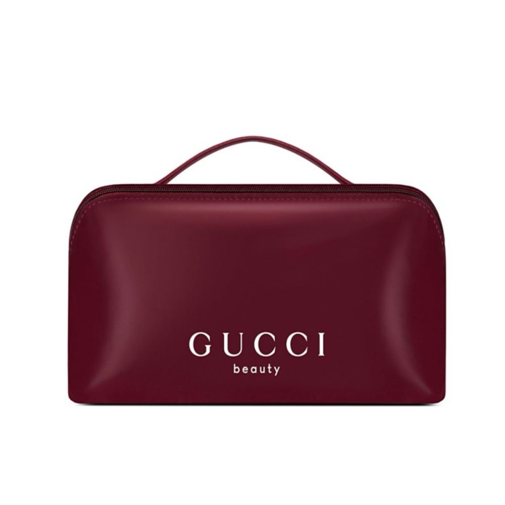 Gucci Burgundy Cosmetic Bag